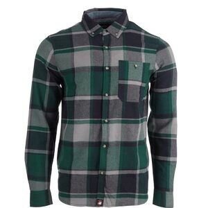 NEW Canada Weather Gear Men's Unlined Flannel Button Down Plaid Shirt SZ XXL